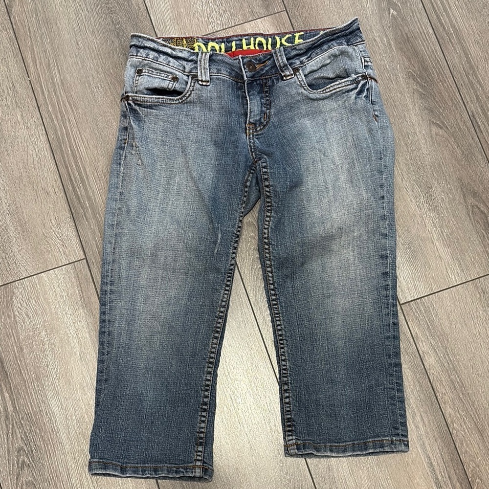 SM248 Dollhouse Women's Blue Ankle & Cropped Jeans